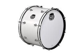 MAPEX - MARCHING BASS DRUM CBC2414, CONTENDER, 24"X14" WHITE CARRIER
